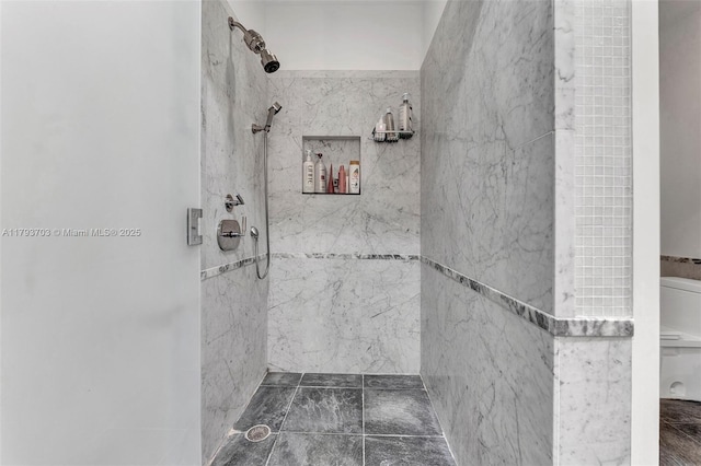 6101 Aqua Ave Unit 103, Miami Beach, FL 33141 - bathroom featuring tiled shower