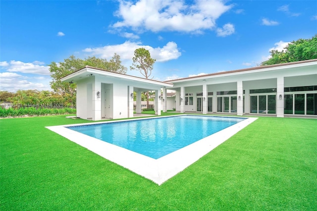 7900 SW 70th St, Miami, FL 33143 - outdoor pool featuring a yard
