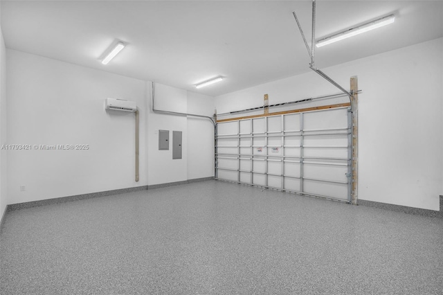7900 SW 70th St, Miami, FL 33143 - garage featuring a wall mounted AC and electric panel
