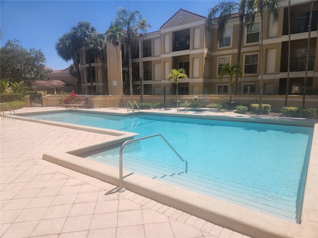 pool featuring a patio