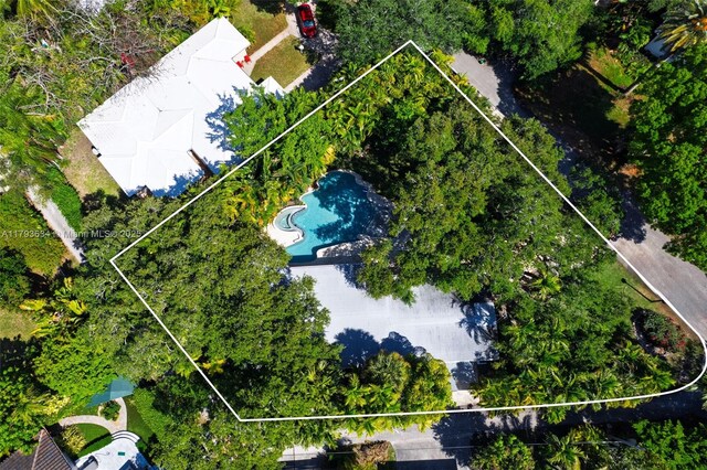 1075 NE 99th St, Miami Shores, FL 33138 - view of property location featuring property parcel outlined and a pool area