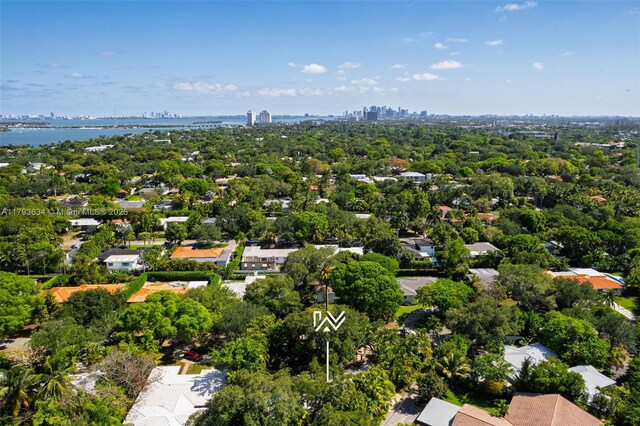 1075 NE 99th St, Miami Shores, FL 33138 - bird's eye view of a nearby body of water and skyline