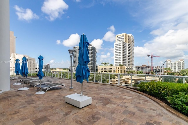 333 Las Olas Way Unit 2401, Fort Lauderdale, FL 33301 - view of patio featuring a view of city