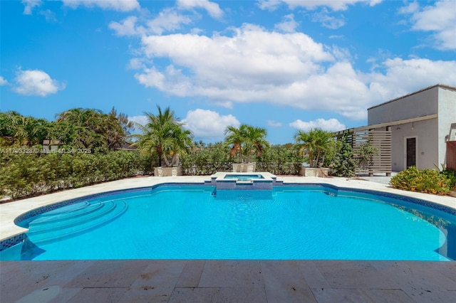 3401 SW 141st Ave, Miramar, FL 33027 - view of pool with a pool with connected hot tub