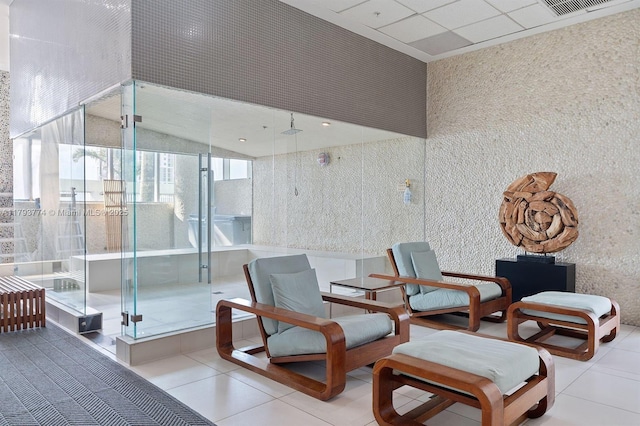 community lobby featuring visible vents