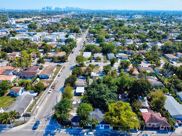 bird's eye view with a residential view