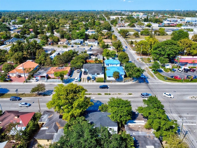 drone / aerial view with a residential view