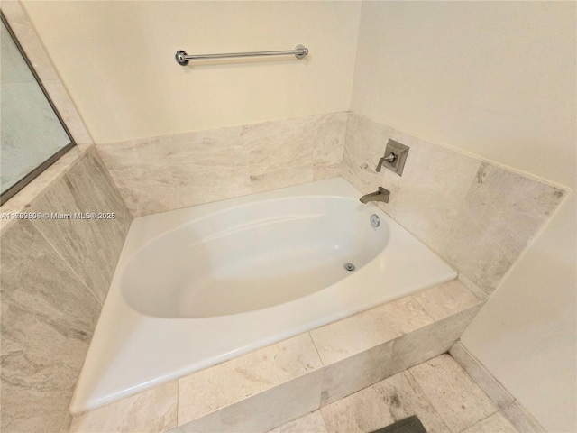 bathroom with a bath