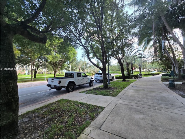 view of street with sidewalks