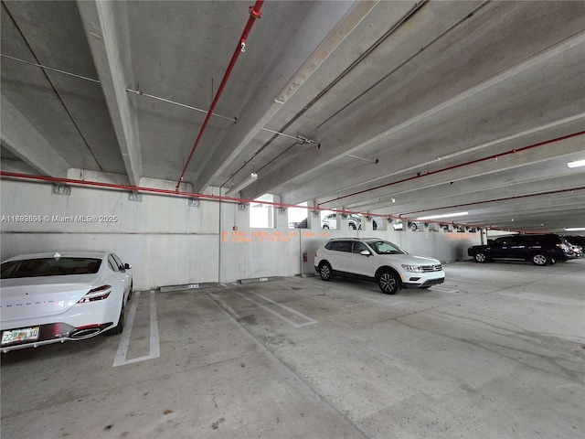 view of parking deck