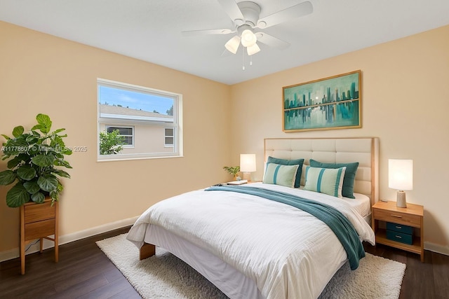 22483 Labrador St, Boca Raton, FL 33428 - bedroom featuring wood finished floors and ceiling fan