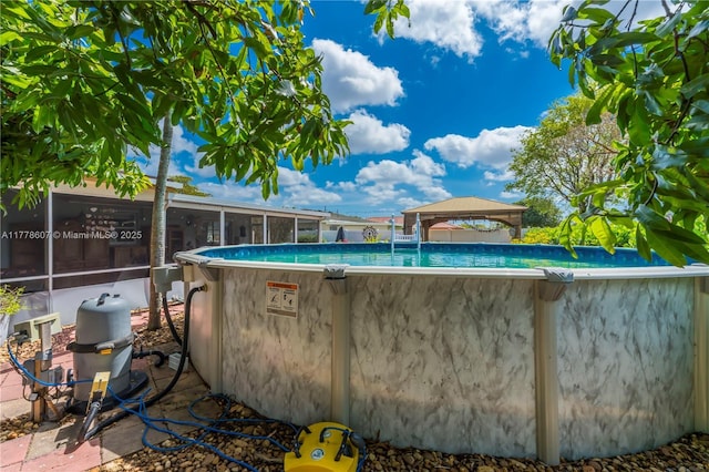 22483 Labrador St, Boca Raton, FL 33428 - outdoor pool with a sunroom