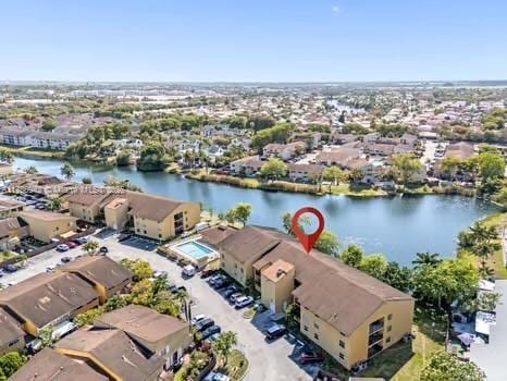15430 SW 82nd Ln Unit 625, Miami, FL 33193 - aerial view with a water view and a residential view