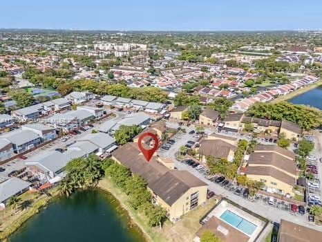 15430 SW 82nd Ln Unit 625, Miami, FL 33193 - aerial view featuring a water view