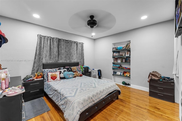 3500 SW 87th Pl, Miami, FL 33165 - bedroom featuring baseboards, recessed lighting, and wood finished floors