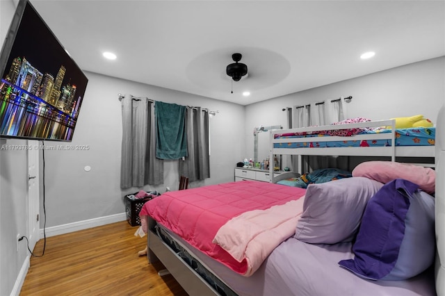 3500 SW 87th Pl, Miami, FL 33165 - bedroom featuring baseboards, recessed lighting, and wood finished floors