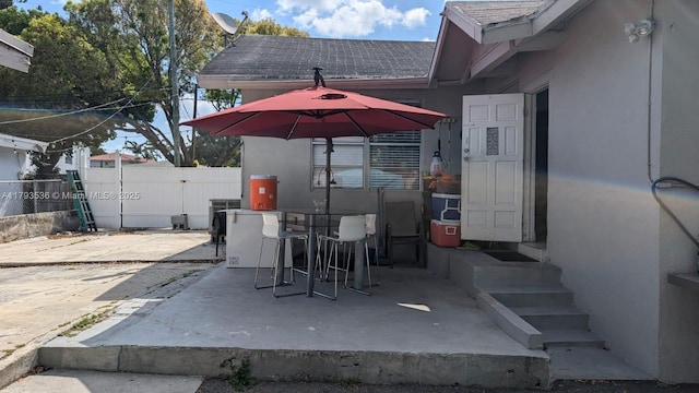 248 SW 18th Ct, Miami, FL 33135 - view of patio / terrace featuring fence