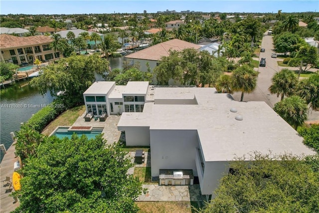 4050 NE 25th Ave, Lighthouse Point, FL 33064 - bird's eye view featuring a residential view and a water view