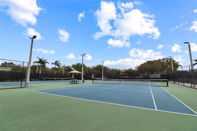 view of sport court with fence and community basketball court