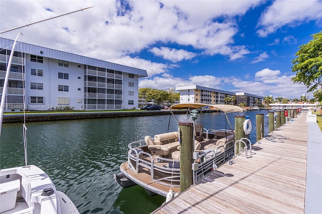 3600 NE 170th St Unit D-112, North Miami Beach, FL 33160 - view of dock with a water view