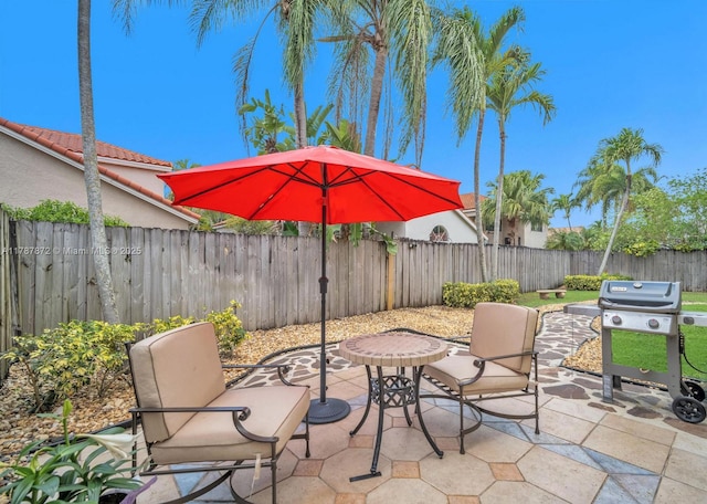 2724 Cayenne Ave, Cooper City, FL 33026 - view of patio featuring area for grilling and a fenced backyard