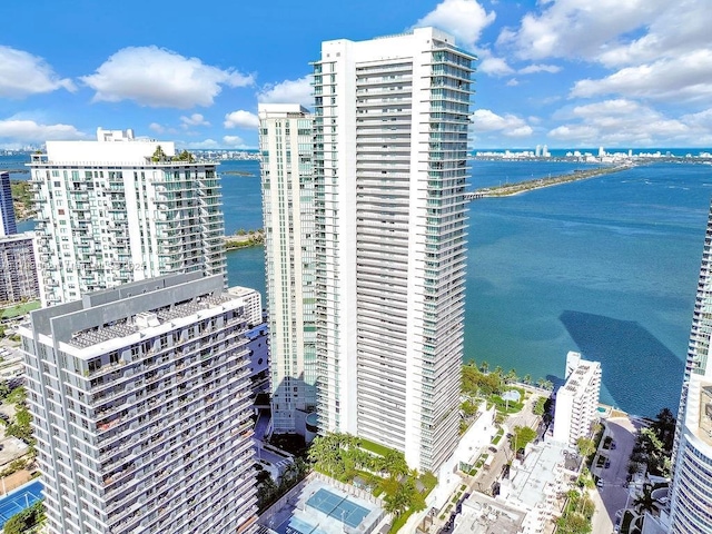 650 NE 32nd St Unit 1004, Miami, FL 33137 - aerial view with a city view and a water view