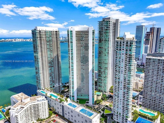 650 NE 32nd St Unit 1004, Miami, FL 33137 - exterior space featuring a city view and a water view