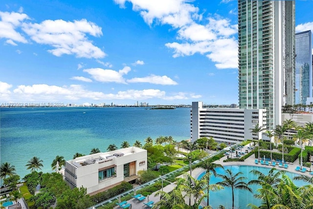 650 NE 32nd St Unit 1004, Miami, FL 33137 - property view of water featuring a city view