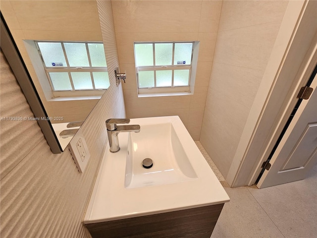 bathroom featuring vanity