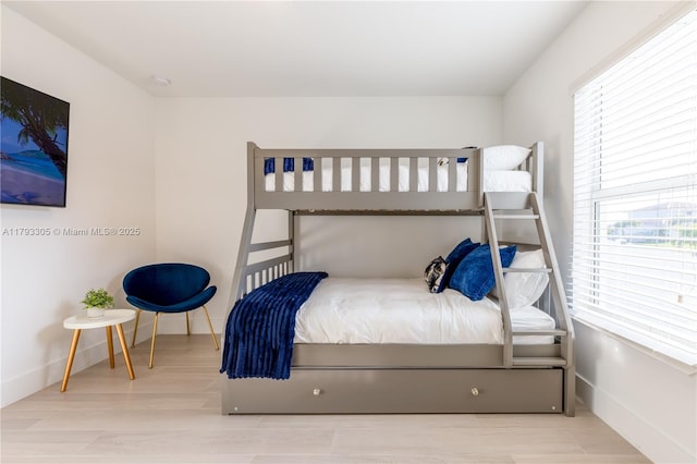 bedroom with baseboards