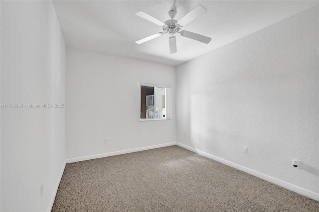 7715 Southampton Ter Unit 110, Tamarac, FL 33321 - empty room featuring carpet floors, a ceiling fan, and baseboards