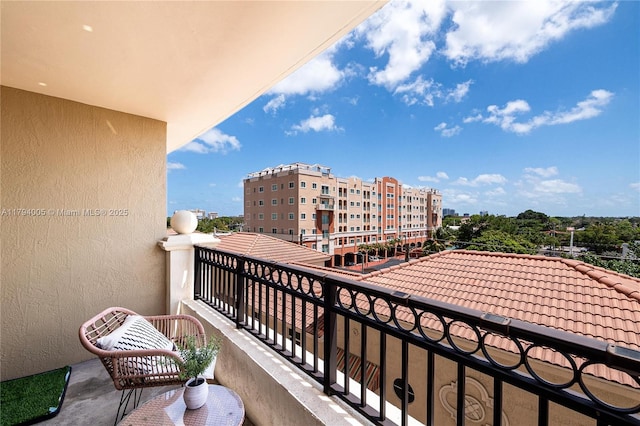 view of balcony