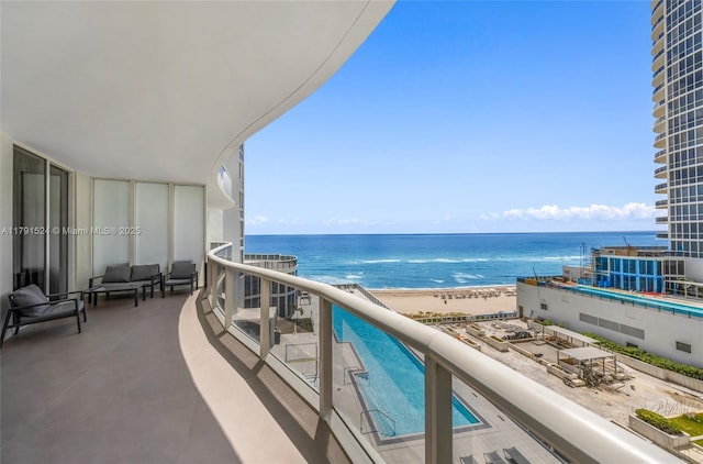 16001 Collins Ave Unit 707, Sunny Isles Beach, FL 33160 - balcony featuring a water view