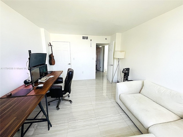 office area with visible vents