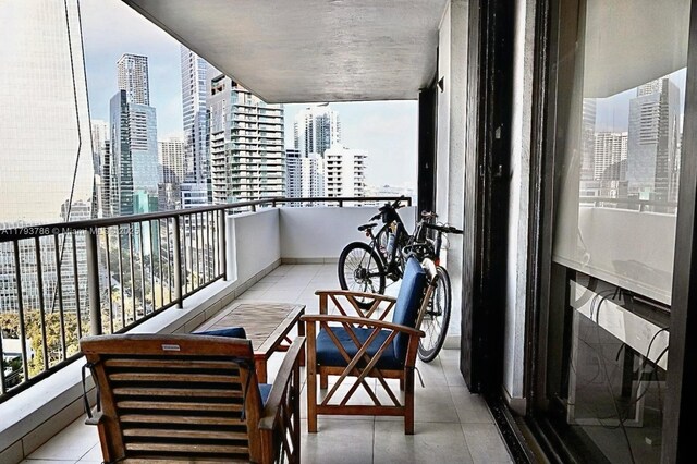 1581 Brickell Ave Unit 1807, Miami, FL 33129 - balcony featuring a city view