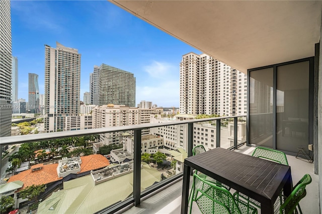 45 SW 9th St Unit 1204, Miami, FL 33130 - balcony featuring a city view