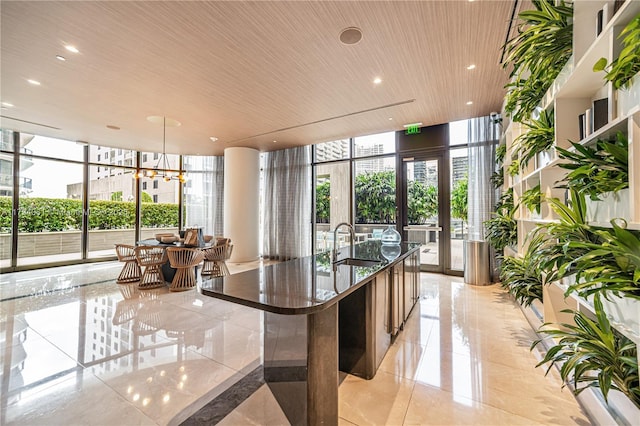 45 SW 9th St Unit 1204, Miami, FL 33130 - community lobby with a sink