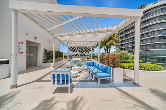 45 SW 9th St Unit 1204, Miami, FL 33130 - view of patio / terrace with outdoor lounge area