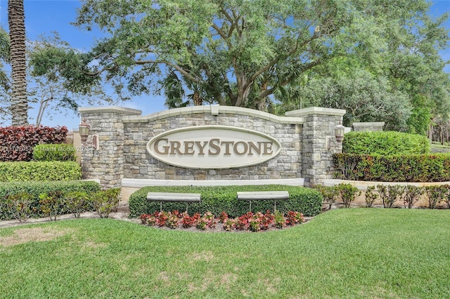 7643 Corkwood Ave, Boynton Beach, FL 33437 - community / neighborhood sign featuring a lawn