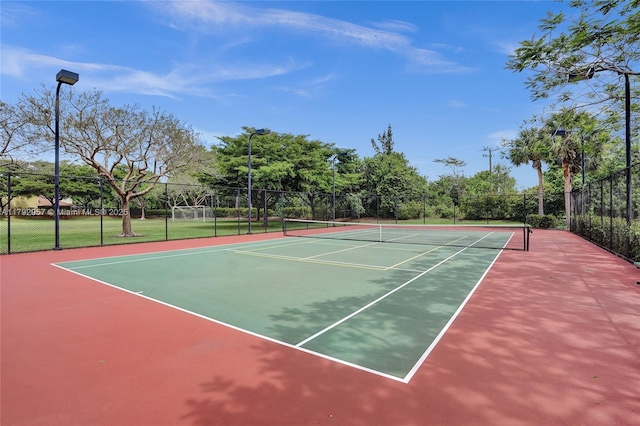 7643 Corkwood Ave, Boynton Beach, FL 33437 - view of tennis court with community basketball court
