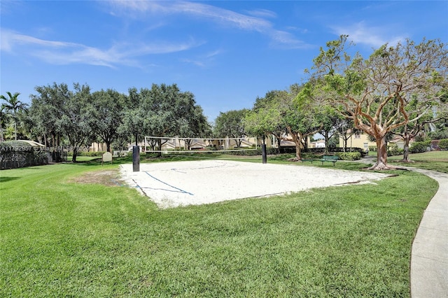 7643 Corkwood Ave, Boynton Beach, FL 33437 - view of home's community with volleyball court and a yard