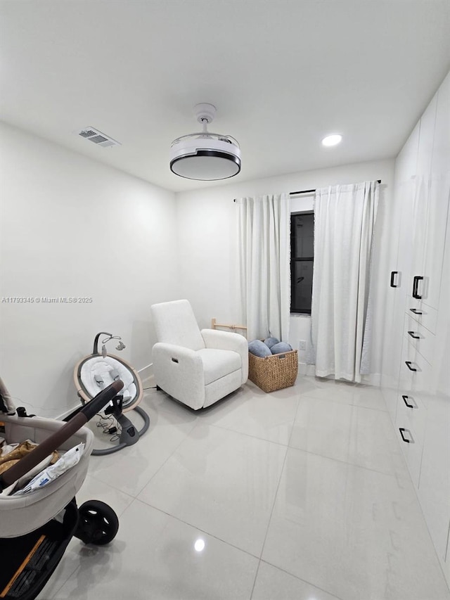 11015 SW 158th Ter, Miami, FL 33157 - sitting room featuring recessed lighting, tile patterned floors, and visible vents