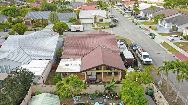 14391 SW 24th St, Miami, FL 33175 - bird's eye view with a residential view