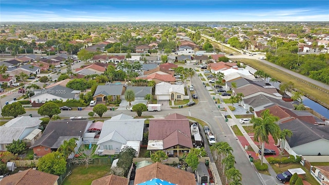 14391 SW 24th St, Miami, FL 33175 - birds eye view of property featuring a residential view