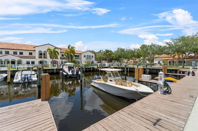 2924 Hidden Harbour Ct, Dania Beach, FL 33312 - dock area with a water view and a residential view