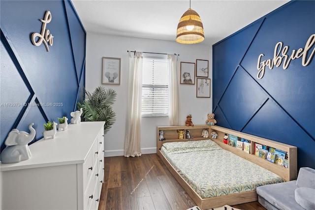 4859 NW 55th Pl, Tamarac, FL 33319 - bedroom with baseboards and dark wood finished floors