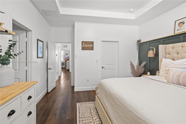 4859 NW 55th Pl, Tamarac, FL 33319 - bedroom with dark wood finished floors and baseboards