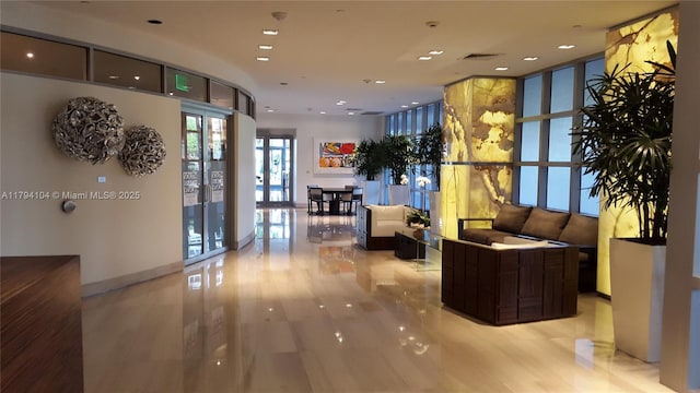 common area with visible vents