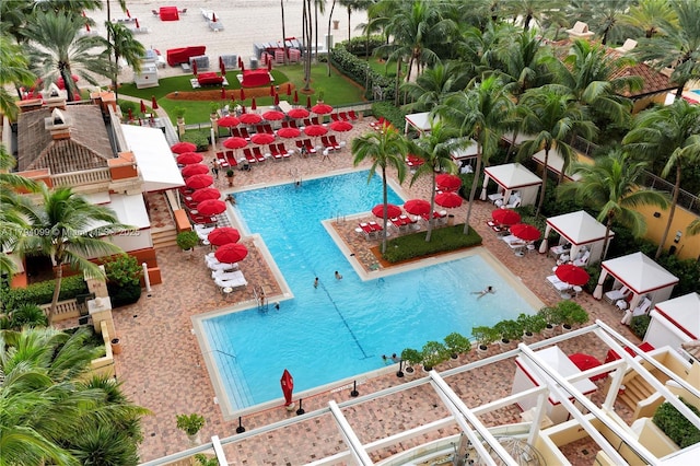 17875 Collins Ave Unit 905, Sunny Isles Beach, FL 33160 - pool featuring a patio