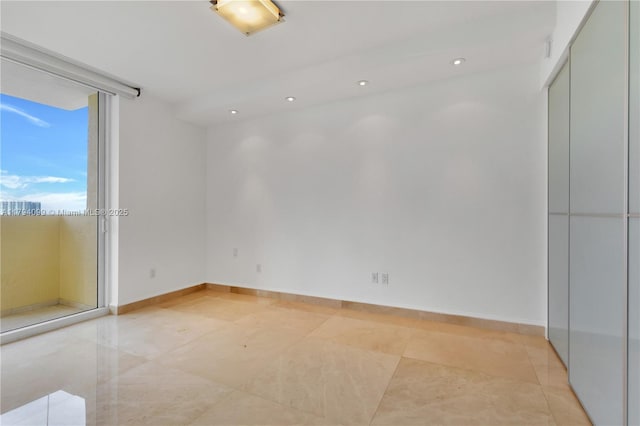 17875 Collins Ave Unit 905, Sunny Isles Beach, FL 33160 - unfurnished room featuring recessed lighting and light tile patterned floors